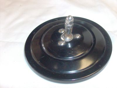 TRUCK Round Exterior Mirror 5'' BLACK RIBBED Chevy Ford Dodge 1937 1939 1941 46