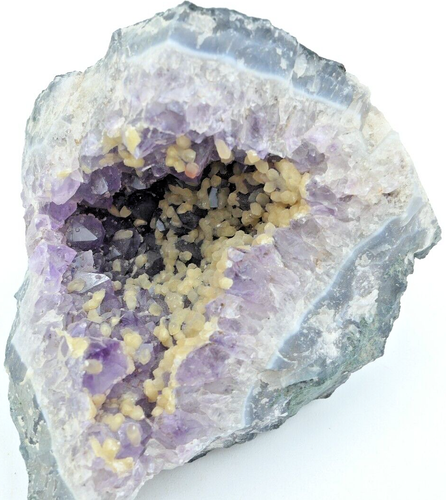 Amethyst mit Calcit, Österreich, kleine Schrankgröße Probe CM981 - Bild 15 von 18