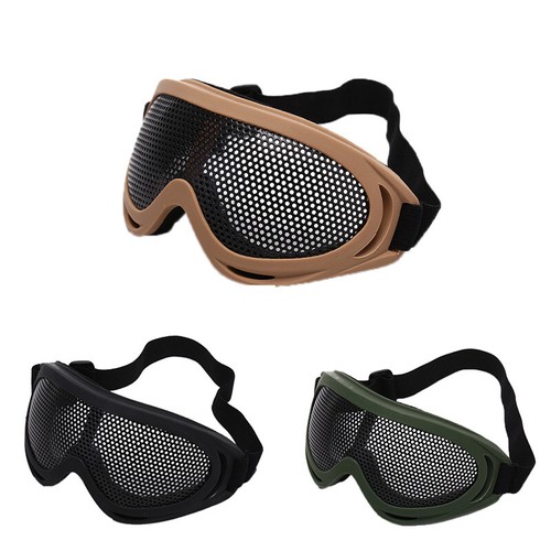Tactical Airsoft Hunting Metal Mesh Lens Goggle Sports Safety Eyewear Glasses Je - Picture 9 of 14