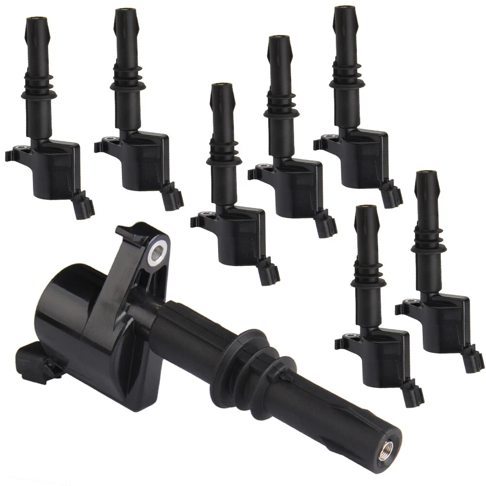 Bobina de encendido DG511 8 piezas con bujías platino para Ford F-150 2004-2008 5,4 L Foto 4 de 4