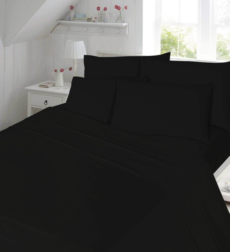 Thermal Flannelette Fitted Flat Bed Sheet Single Double King Brushed Cotton Warm - Picture 27 of 34
