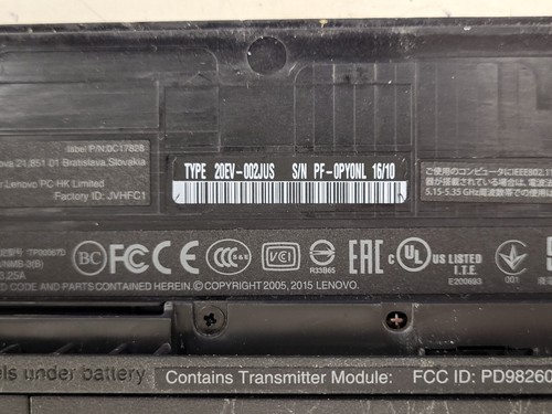Lenovo ThinkPad E560 15.6"i7-6500u 2.5GH 8gb ram 120gb ssd charger*READ PF0PY0NL - Picture 19 of 24