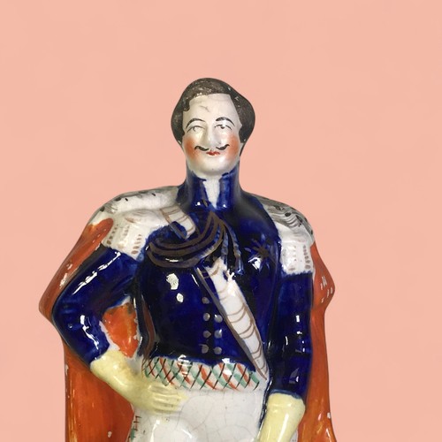 Figura in ceramica Staffordshire del principe Alberto XIX secolo - Foto 3 di 7