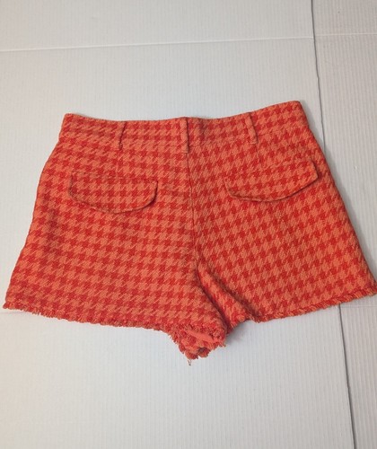Zara  tweed plaid shorts High Waisted Front Pockets Women's Size L - Picture 9 of 10
