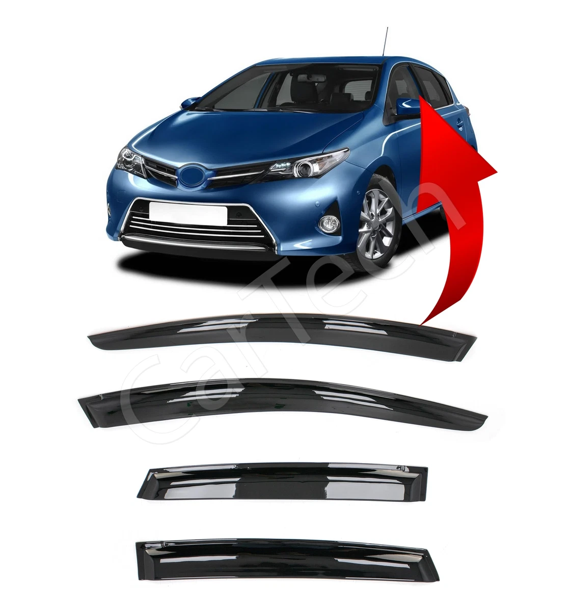 Toyota auris cheap wind deflectors