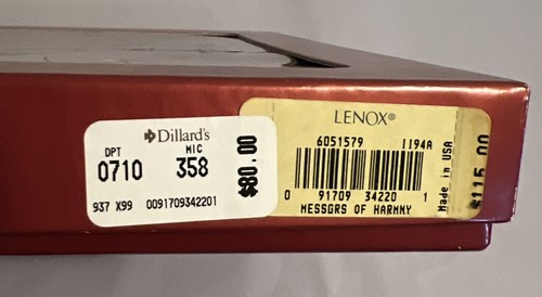 LENOX MESSENGERS OF HARMONY Millennium 2000 Piatto da collezione traforato NUOVO - Foto 9 di 9