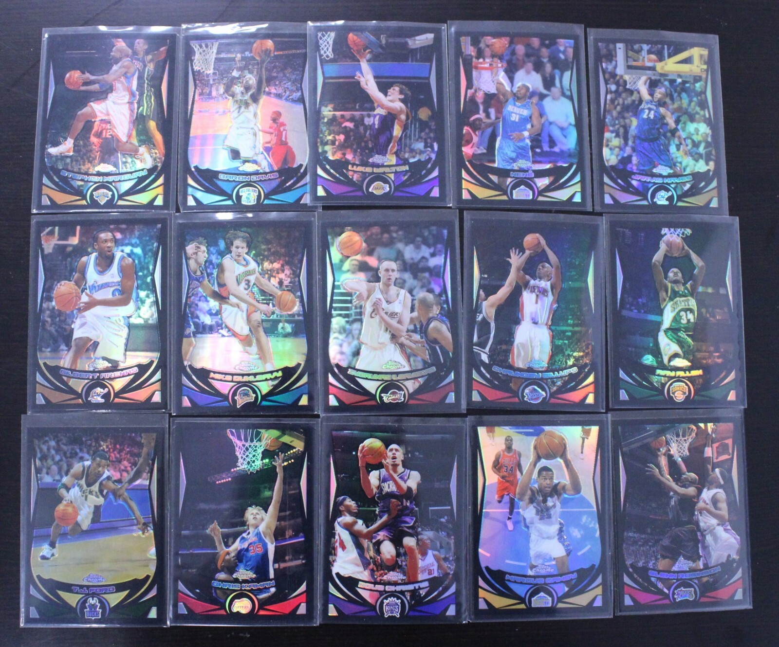 2004/05 Topps Chrome Basketball Black Refractor #/500 Lot of 59 
