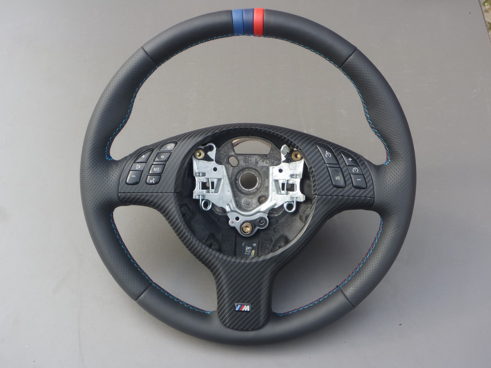 Lederlenkrad BMW E46 E39 Z3 X5 M Lenkrad mit Blende multifunktion | eBay