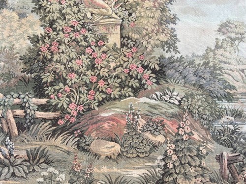 Vintage French Tapestry Wall Hanging Home Decorative Verdure Floral 105x75 cm - Picture 4 of 10