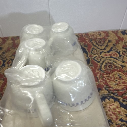 5 Vintage New in Package Moka Efti Espresso Cups Saucers ACF ITALY Demitasse - Picture 4 of 6