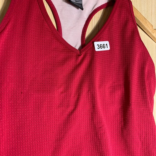 VTG Nike Athletic Shirt Youth Large Red Sleeveless Women's Performance Y2K - Picture 8 of 14