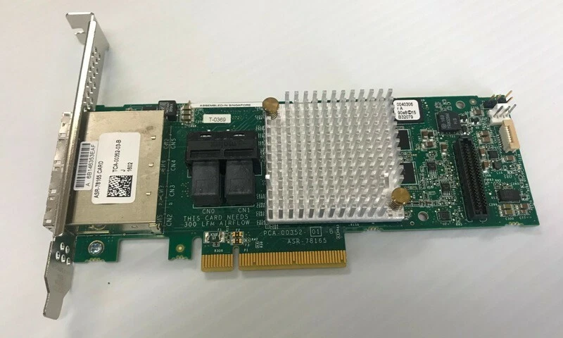 ADAPTEC ASR-78165 4-Port SAS/SATA 6Gb/s RAID Controller Card HBA/IT Mode - Image 2 of 3