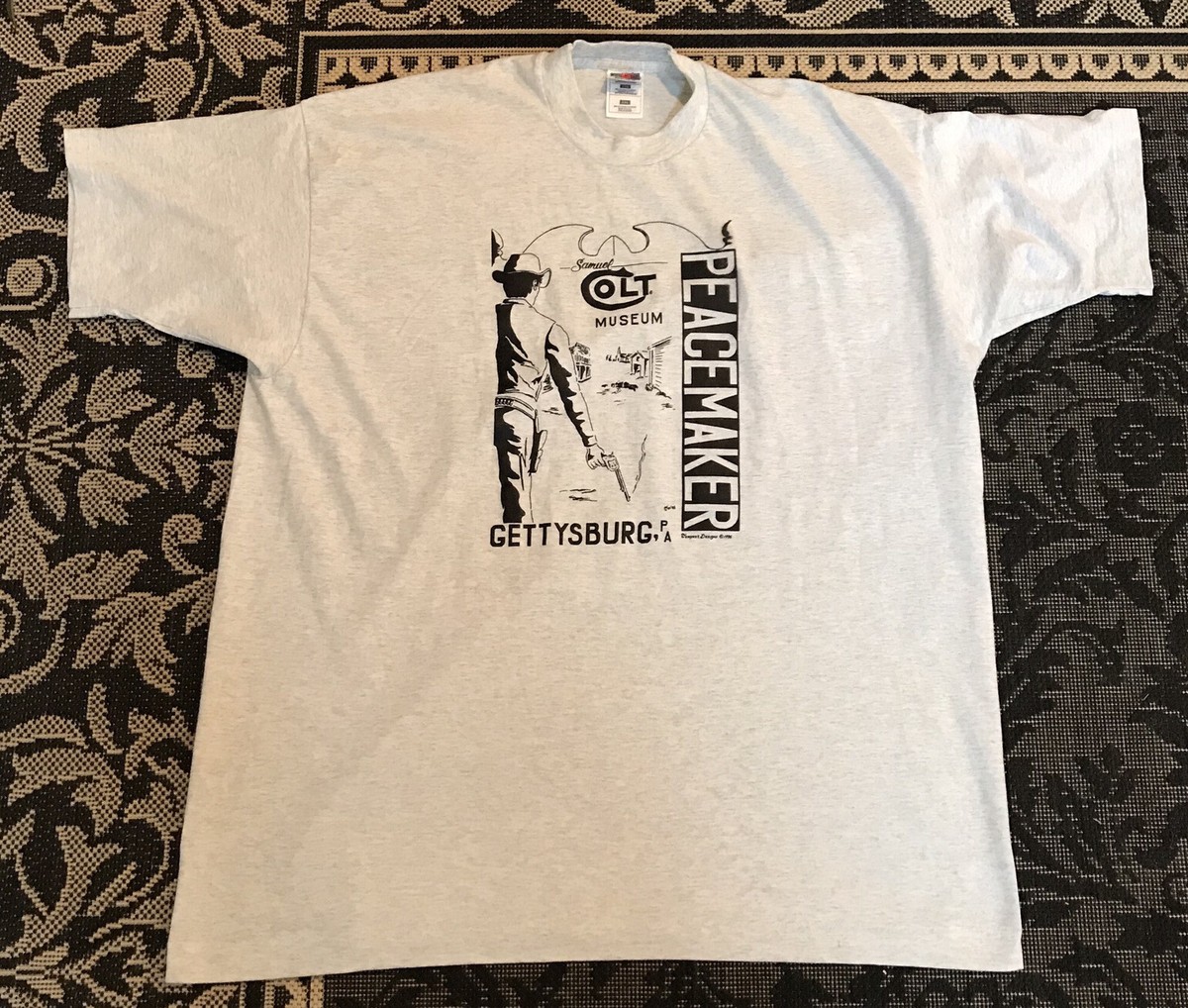 Vintage 1996 Colt 45 Museum T-shirt Peacemaker XXL gray | eBay Vintage 1996 Colt 45 Museum T-shirt Peacemaker XXL gray | eBay