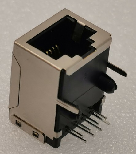 10 Pcs 8P8C RJ Modular Jack Shielded PCB Mount RA Oupiin 8949-D88/06SD0BA - Picture 3 of 5
