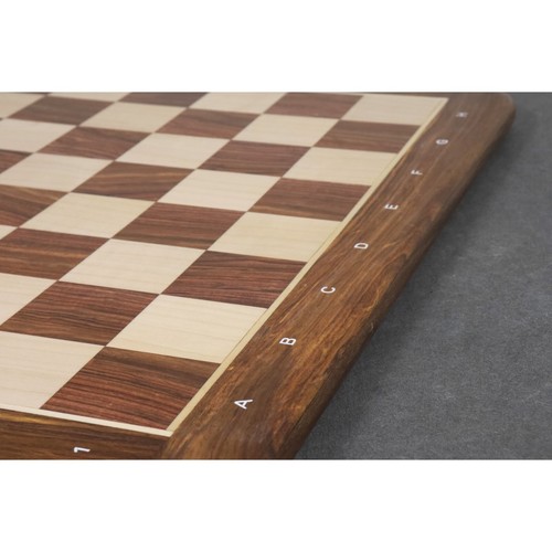 21" Golden Rosewood & Maple Solid Inlaid Wood Chess board - Algebraic Notations - 第 11/11 張圖片