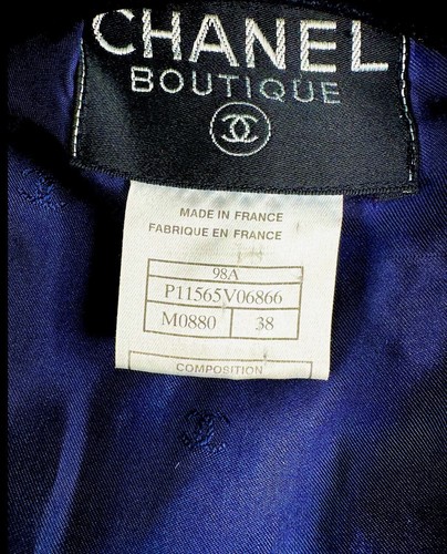 Chanel Vintage 1998 Barbie Pink Blue Tweed Boucle Jacket 36 38 4 6 Coat Vtg M S - Picture 5 of 24