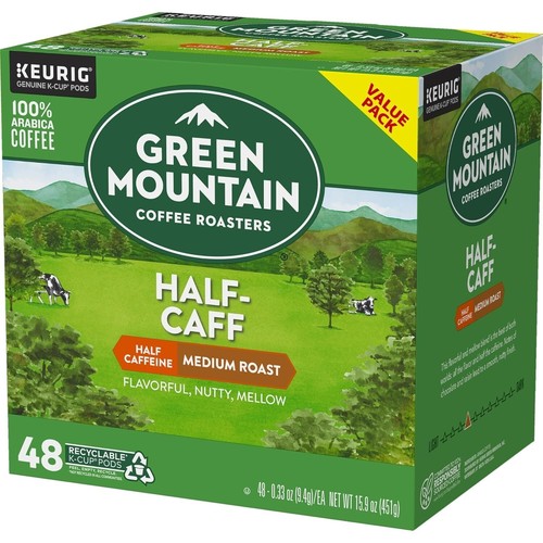 Green Mountain Coffee Half-Caff, Keurig K-Cup Pod, Medium Roast, 48 Count - Picture 14 of 15