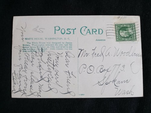 WASHINGTON DC 1910 The White House Postcard - Picture 2 of 2