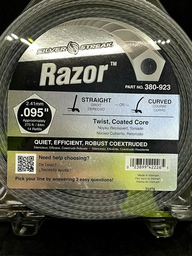 STENS Silver Streak Razor 84m Silent Spiral Trimmer Line 2.4mm Professional - Picture 4 of 4