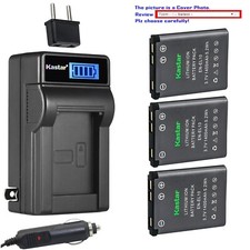 Kastar Battery LCD AC Charger for Nikon EN-EL10 MH-63 Nikon Coolpix S203 Camera