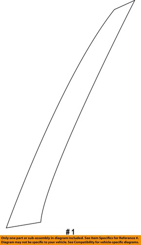 NISSAN OEM 13-18 Altima Front Door Exterior Trim-Applique Left 808133TA0B - Picture 2 of 2