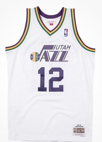Mitchell & Ness Swingman Utah Jazz John Stockton 1991-92 XXL NWT White - Picture 1 of 2