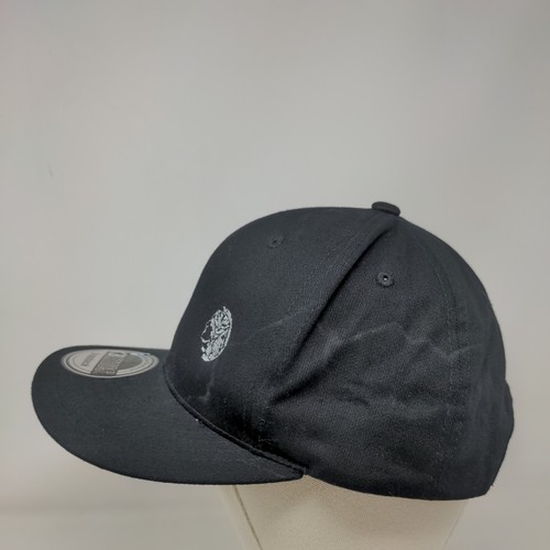 KB ETHOS Snapback Hat Black One Size Adjustable Embroidered 6 Panel Cotton - Picture 3 of 7
