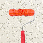 7'' Texture Roller DIY Decorative Art Pattern Paint Roller Rubber Roller for Wal