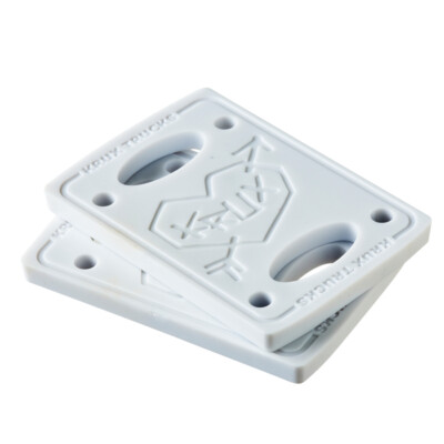 Krux Skateboard Risers Risers White 1/4'' Pair