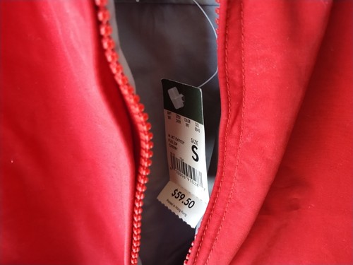 Eddie Bauer Outdoor Zip-Up Water Resistant Red Jacket Size Small NWT See Pics - Picture 6 of 10