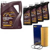 MotoröL Set Mannol Energy Combi LL 5W-30 9 Liter + ÖLfilter FüR Audi Porsche VW