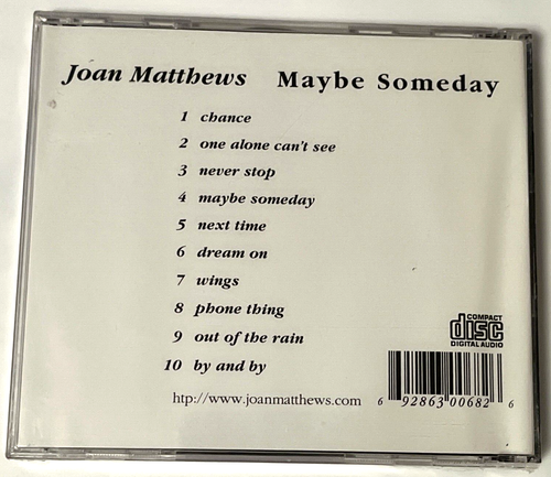 Joan Matthews - Maybe Someday (CD, Easy Listening, 2002) - Foto 2 di 5