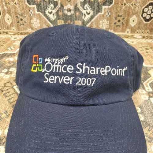 Microsotf SharePoint Server 07 Hat Promo Embroidered Adjustable OSFA Blue Cap - Picture 4 of 9