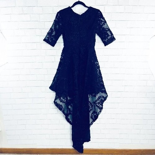 Akira Chicago schwarz High Low Spitze Cinderella Kleid Damen Größe Small NEU - Bild 8 von 12