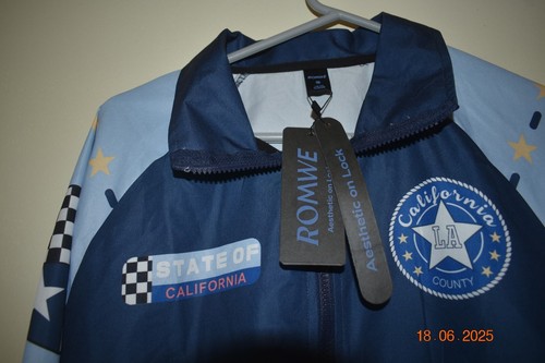 ROMWE Japanese Varsity Bomber Jacket CA 66 Streetwear w/tags Size Small - Bild 2 von 3