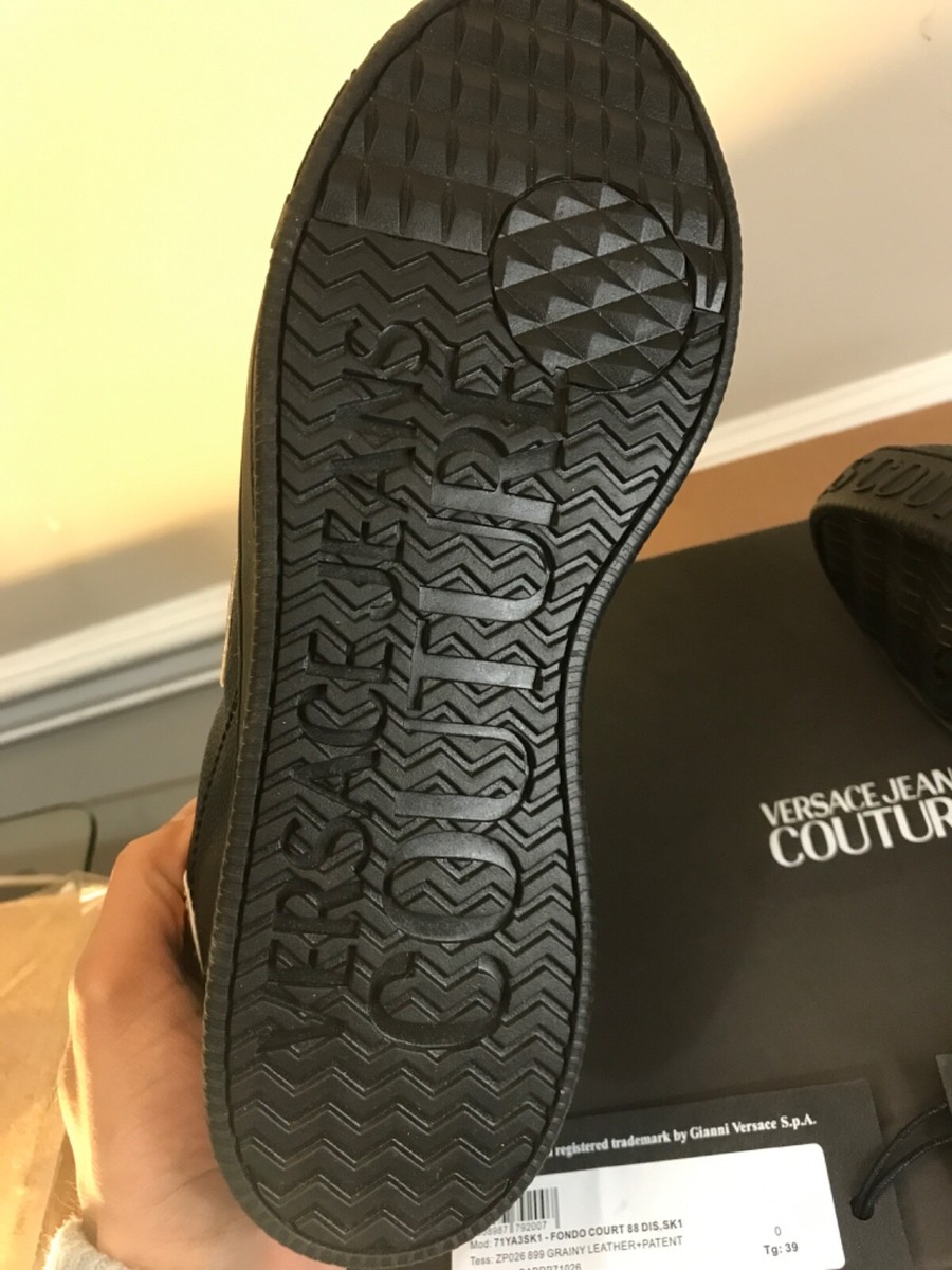 Versace Jeans Couture Grainy Leather +Pat Fondo Court