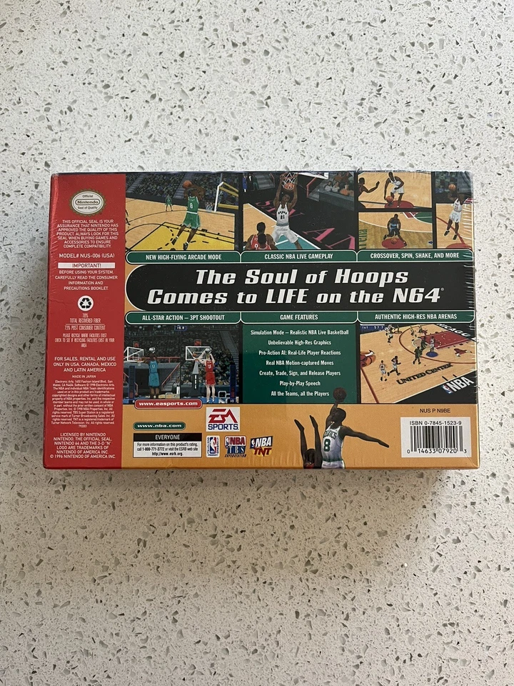 NBA Live 99 Nintendo 64 NEW SEALED N64 Collectors Condition US NTSC - Image 2 of 4