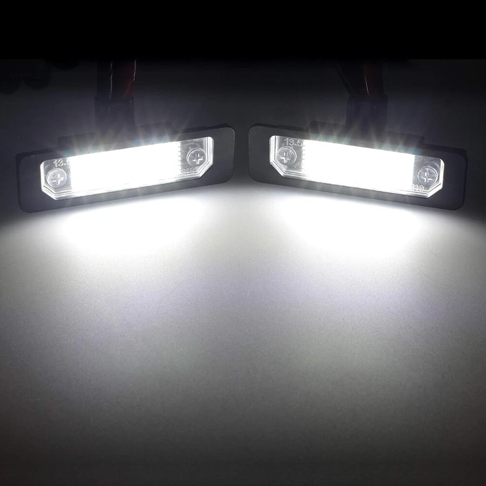 Para Lincoln MKS MKZ MKT 2x Luz LED Trasera Número Placa 6500K Blanco Foto 4 de 4