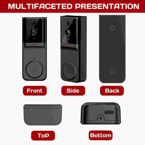 2025 Wireless Video Doorbell Smart Phone Security Camera Door Bell Ring Intercom - Picture 8 of 18