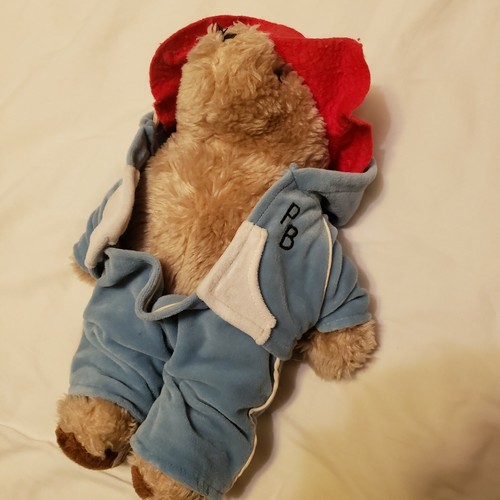Vintage Slacker Paddington Bear 12” Eden Toys - Blue Running Suit No Shoes 1981 - Picture 2 of 8