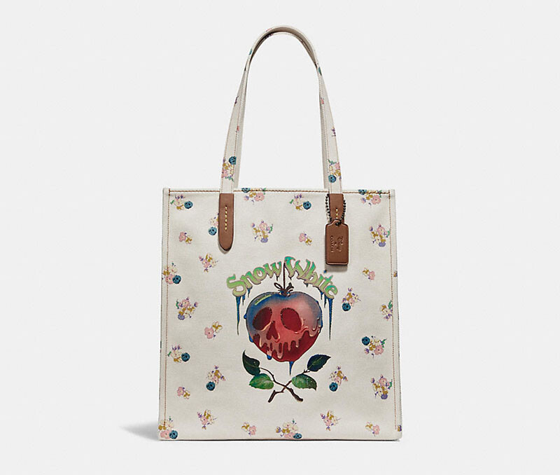 ?COACH X DISNEY Poison Apple Snow White Dark Fairytale Tote Bag 
