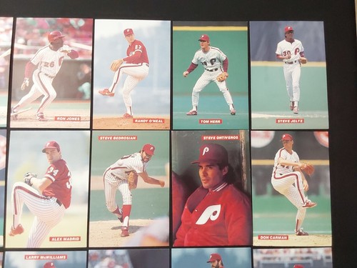 1989 Tastykake Philadelphia Phillies 4 1/8" x6" Photo BB (36 count) Card set - Picture 12 of 18