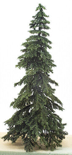 Dollhouse Miniature Appalachian Green Spruce Tree on Spike 8 In Dollhouse Miniature Appalachian Green Spruce Tree on Spike 8 In
