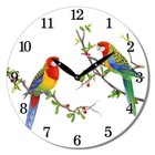29cm Rosella Australian Birds MDF Wall Clock Round Country Modern Home Décor New