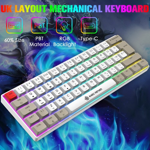 Hot-swappable Wired 60% Gaming Mechanical Keyboard and Mouse Combo RGB Backlight - Picture 10 of 19