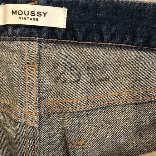 Pantalones de mezclilla Moussy para mujer $360 32x29 MV Moussy vintage Lenwood ajustados desgastados - Imagen 14 de 20