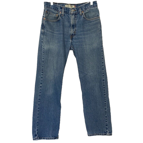 Levis 505 Jeans 32x32 Herren Regular Fit Blau Medium Wash Straight Leg 100% Baumwolle