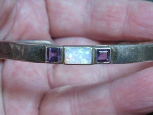 southwestern opal bracelet sterling - Picture 2 of 12