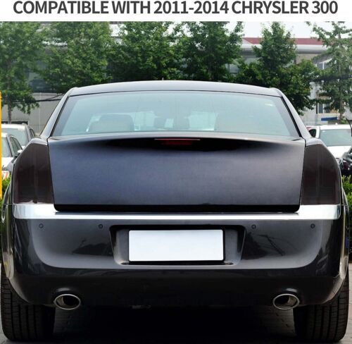 Rear Tail Light Covers Trim for Chrysler 300 2011-14 Smoked Exterior Accessories - Bild 3 von 8