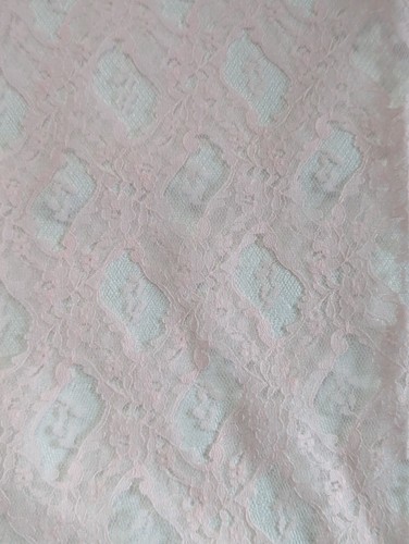 1 Yard/48 Zoll breit 100 % Polyester ROSA SPITZE Stoff ohne Jakobsmuschel Bordüren verkauft BTY NEU - Bild 9 von 10